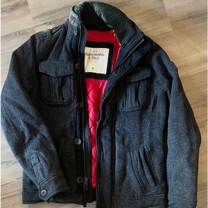 Vintage Abercrombie Men’s Wool Winter Coat Jacket Medium